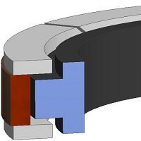 Valqua Slipper seal for Piston